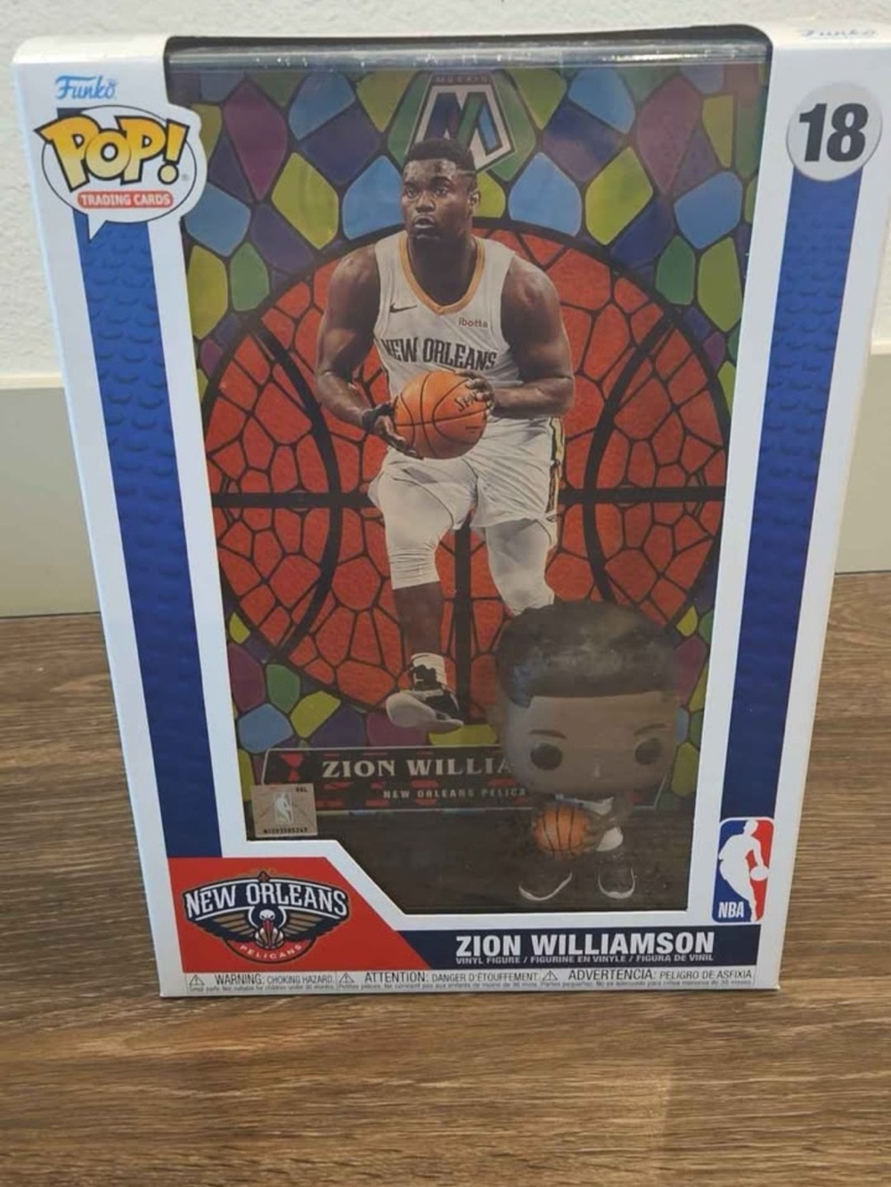 Zion Williamson Funko PoP Display/ New Orleans Pelicans/#18/ new/original packed